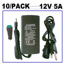 10-50Pcs Switch Power Supply Transformer AC To DC 12V 5A Adapter For LED Strip