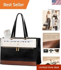 15.6 Inch Women s Laptop Bag -  Leather Tote ...