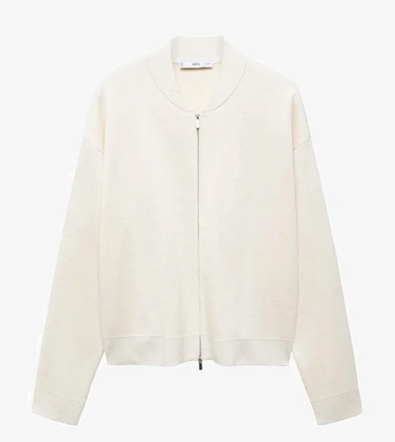 MANGO CARDIGAN PULLOVER JACKE MIT MOCK-NECK UND REISSVERSCHLUSS Gr. S - Bild 1 von 12