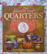 National Park Quarters Collector's Map used, includes 1 worth of NP quarters
