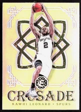 2016-17 Panini Excalibur KAWHI LEONARD Silver Prizm Crusade Card #11 Spurs