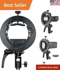 Adjustable S2 Speedlite Bracket with Bowens Mount for Enhanced Lighting Options