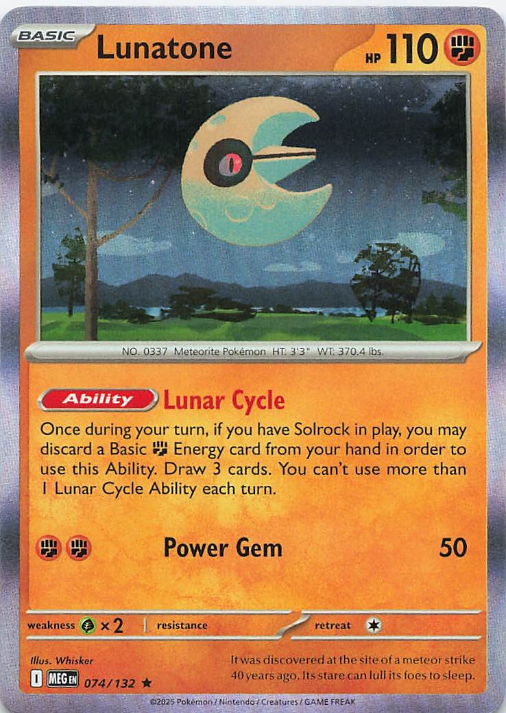 ME01: Mega Evolution #074/132 Lunatone