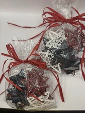 4" RED WHITE BLUE PATRIOTIC JULY 4TH VINE STAR SCATTER FILLER 24 PIECE