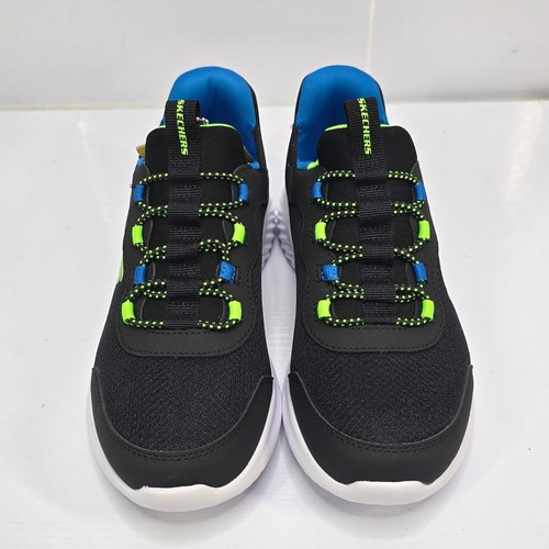 Skechers Boys' Burst Sneakers Color: blue/multi / Boys Trainers / UK Size 2 - Picture 2 of 7