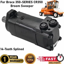 Hydraulic Motor 305943 for Broce 350-SERIES CR350 Broom Sweeper 14-Tooth Splined