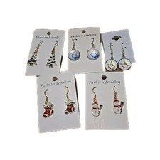 New Fashion Earrings Christmas Holiday Gift Set Of 5 Hooks