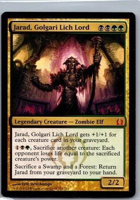 Jarad, Golgari Lich Lord Legendary Creature Zombie Elf 174 2012
