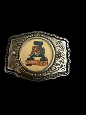 Vintage Auburn Tigers Belt Buckle Western Style Brass Tone College NCAA