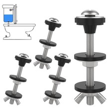Toilet Tank to Bowl Bolt Kit 4 PCS Stainless Steel Heavy Duty Replacement