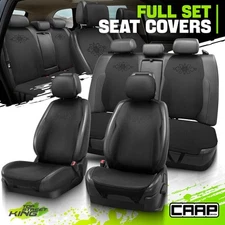 CAAP Driven Protex Plus Series Full Set Seat Cover Cushion for Car Truck Black