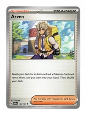 Arven 186/197 Obsidian Flames Pokemon TCG Playables Trainer non-holo