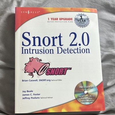 Syngress Snort 2.0 Intrusion Detection First Edition Trade Paperback w/ CD-ROM