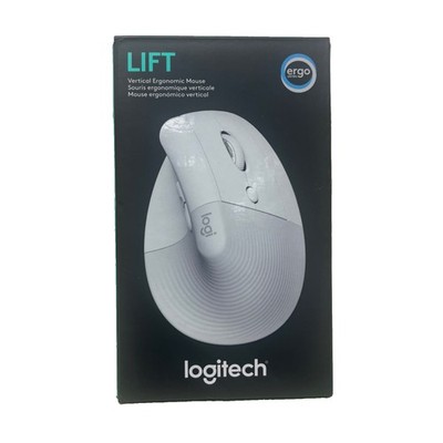 Logitech Lift Vertical Ergonomic Mouse Wireless With Dongle - White