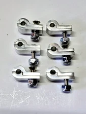 3/16 BRAKE HARD LINE P MOUNTING CLAMP POLISHED ALUMINUM (SET OF 6)