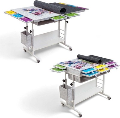 2000 Piece Foldable Felt Jigsaw Puzzle Table with Height Adjustment Puzzle Boar