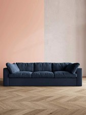 Swoon 3 Seater Sofa Indigo Smart Wool Seattle Large Upholstered Living Room