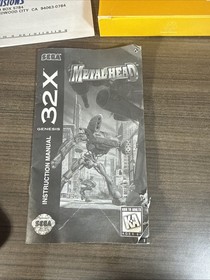 Metal Head - Sega 32X Complete w/ Manual and Insert Great Cartridge