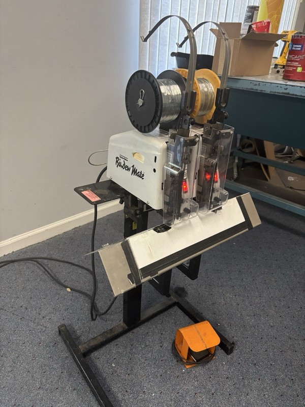 INTERLAKE BINDERY MATE 305R HEAVY DUTY Stitchers - TWO UNITS For Gang Stitching.