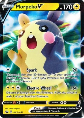 Light Play x 1 Morpeko V - SWSH056 - SWSH Black Star Promo Black Star Promos: Sw