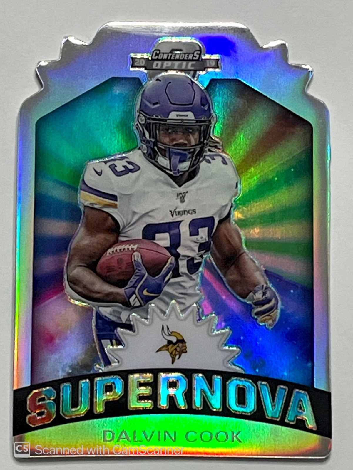 2019 Panini Contenders Optic Supernova Die-Cuts Dalvin Cook #S-DC