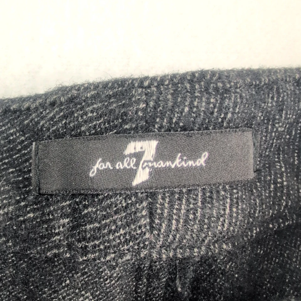 Pantalón corto 7 for All Mankind mezcla de lana para mujer talla 27 hecho en EE. UU. dobladillo con puños Foto 4 de 4