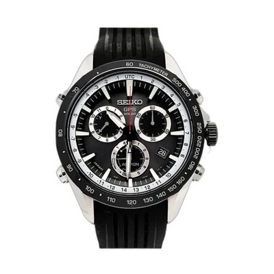 Seiko Astron Astron GPS Solar Men's Black Dial Chronograph Watch SSE015