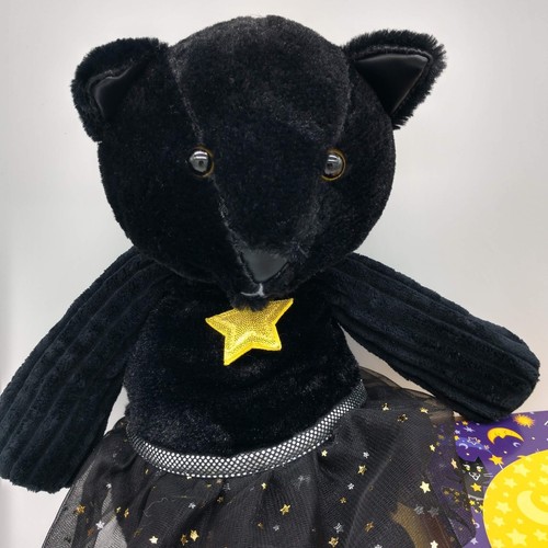 Scentsy Buddy Star Black Cat Stuffed Plush Halloween Ballerina NO Scent Pak - Picture 2 of 8
