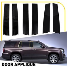 Door Molding Window Trim Glossy Black For Chevy Tahoe Gmc Yukon Suburban 2015-18 Door Molding Window Trim Glossy Black For Chevy Tahoe Gmc Yukon Suburban 2015-18
