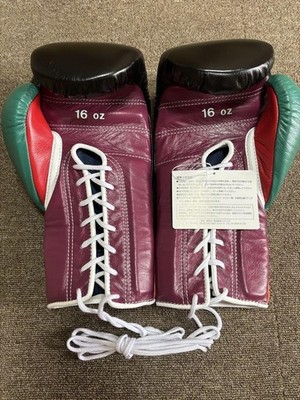 Winning16oz Boxing Gloves Lace-up type MS-600 Black Orange Japan