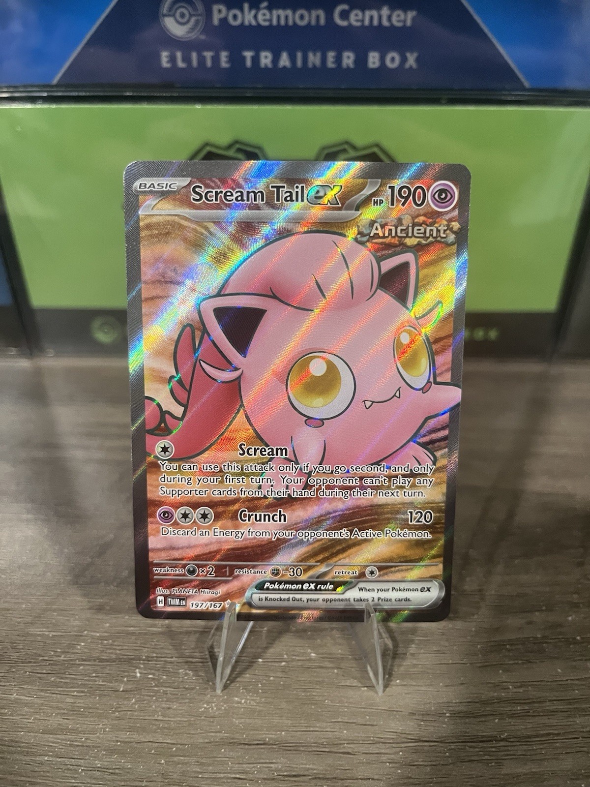 Scream Tail ex 197/167 Twilight Masquerade (TWM) NM Full Art Pokemon Card