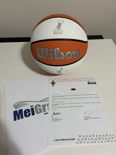 Las Vegas Aces WNBA 2025 Final Warm-Ups Game Used Official Wilson Basketball #13