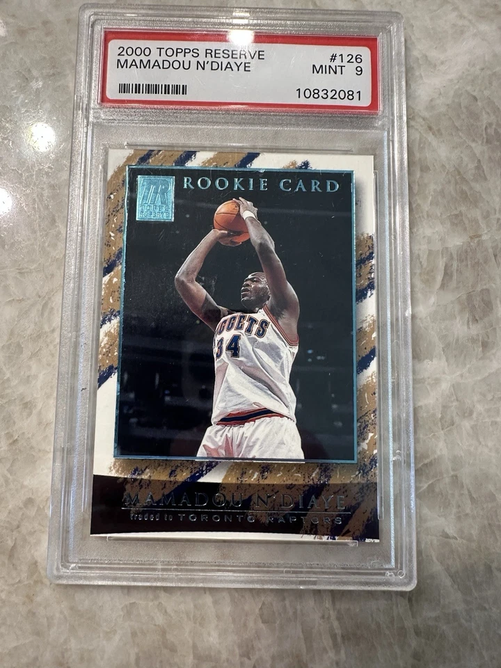 2000-01 Topps Reserve 172/999 Mamadou N'Diaye #126 PSA 9 MINT Rookie RC - Image 2 of 4
