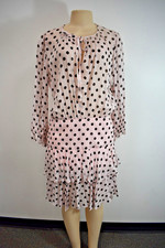 Luisa Spagnoli Chiffon Cocktail dress Size 46 EU on Sale sf