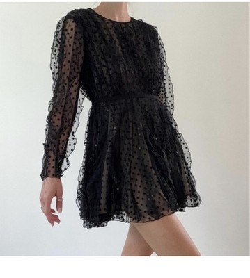 Giambattista Valli x H&M Black Tulle Dress 4 US 8 UK 36 EU