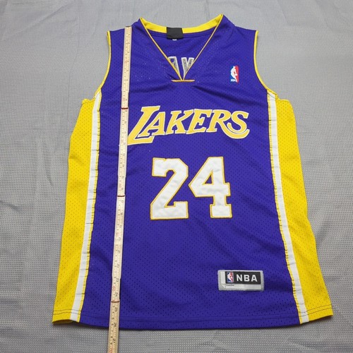 Adidas NBA Jersey Kobe Bryant 24 LA Lakers Men’s Small Yellow Purple Vintage