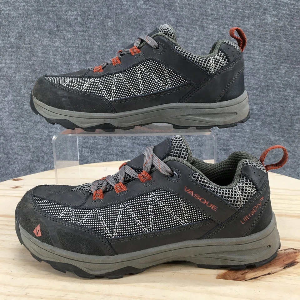 Vasque Zapatos Juveniles 6 Monolito Bajo UltraSeco Tenis Gris Con Cordones Deportes 7210 Foto 2 de 4