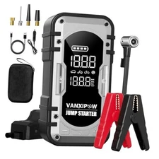 Portable Car Battery Jump Starter with Air Compressor,  4500A 150PSI (9.0 L 