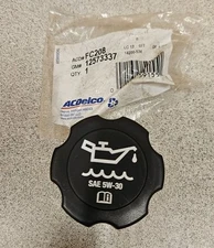 1 ACDELCO GM Engine Oil Fill Cap, 5W-30, AC #FC208 GM# 12573337 OEM part,NOS,