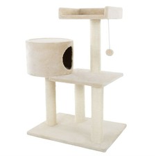 Cat Tree Tower Condo 3 Levels with Cave Perch and Scratching Posts 31 Inches Hi