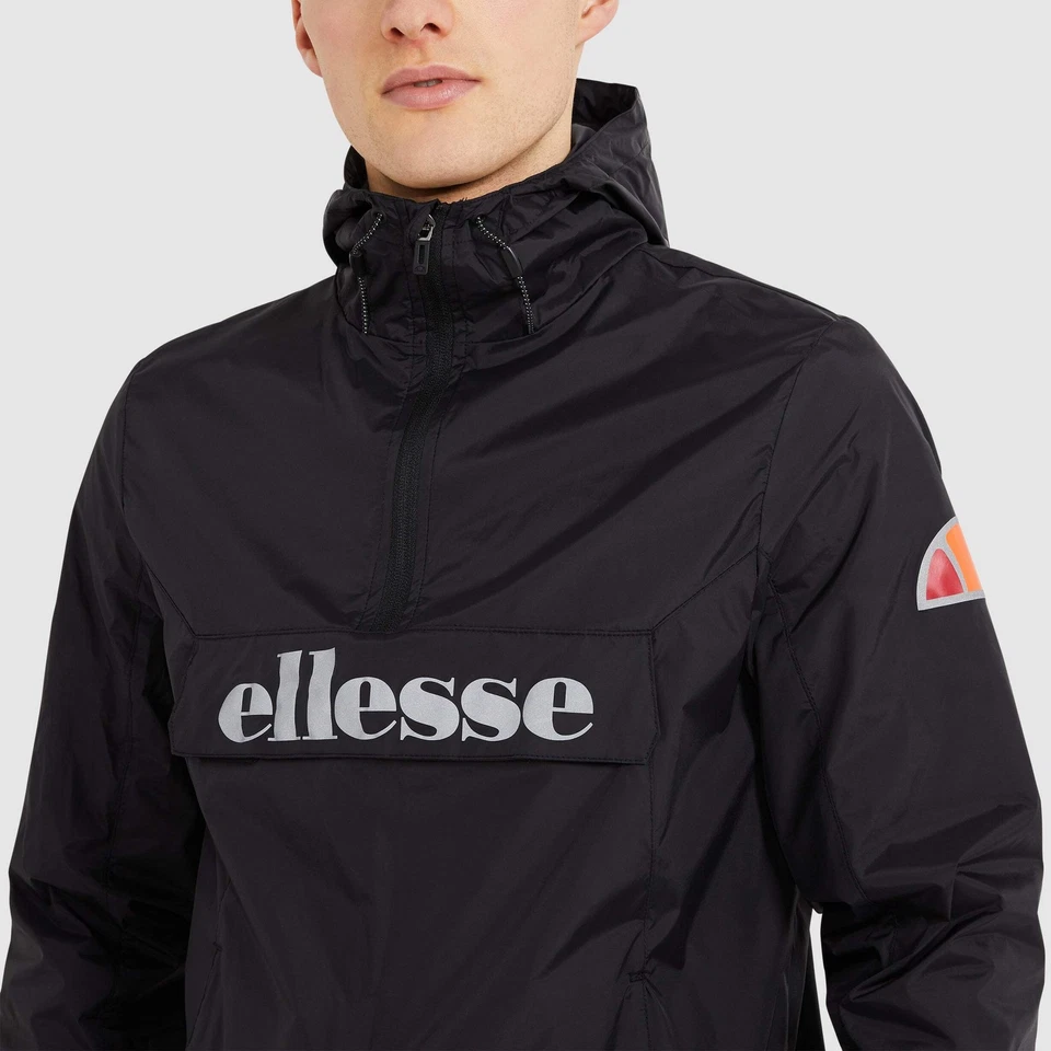 Chaqueta para hombre Ellesse Acera Over Head Jacket negra Foto 4 de 4