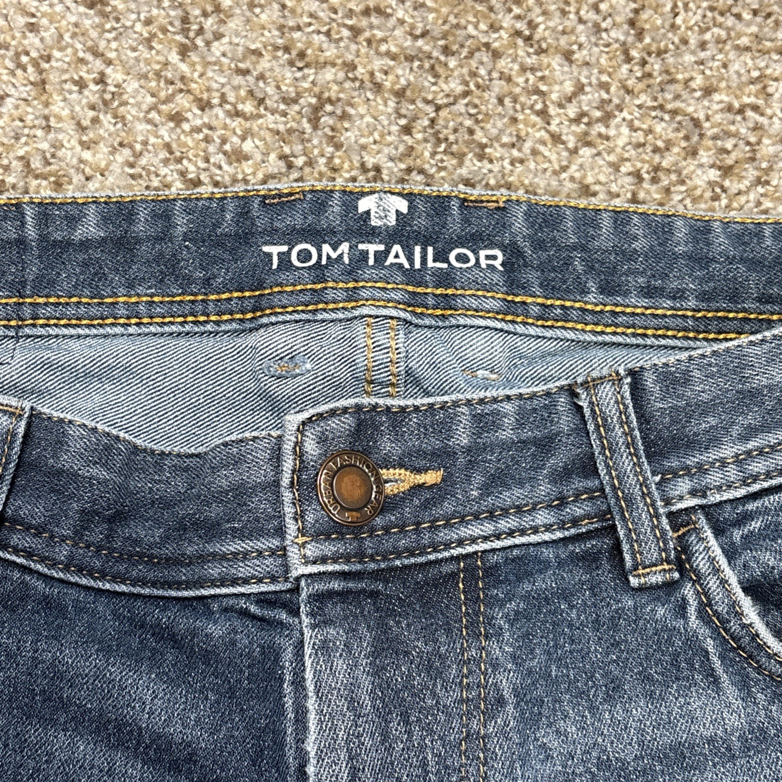 Tom Tailor Marvin Straight Jeans Mens 33/34 Medium Wash Fits 34 X 32 - View 4