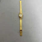 Rolex Geneve Women's Wristwatch Vintage Gold Plated Stainless Steel Quartz Used