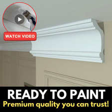 COVING CORNICE Wall Ceiling XPS LKS-20 Lightweight QUALITY Home *Ready To Paint*