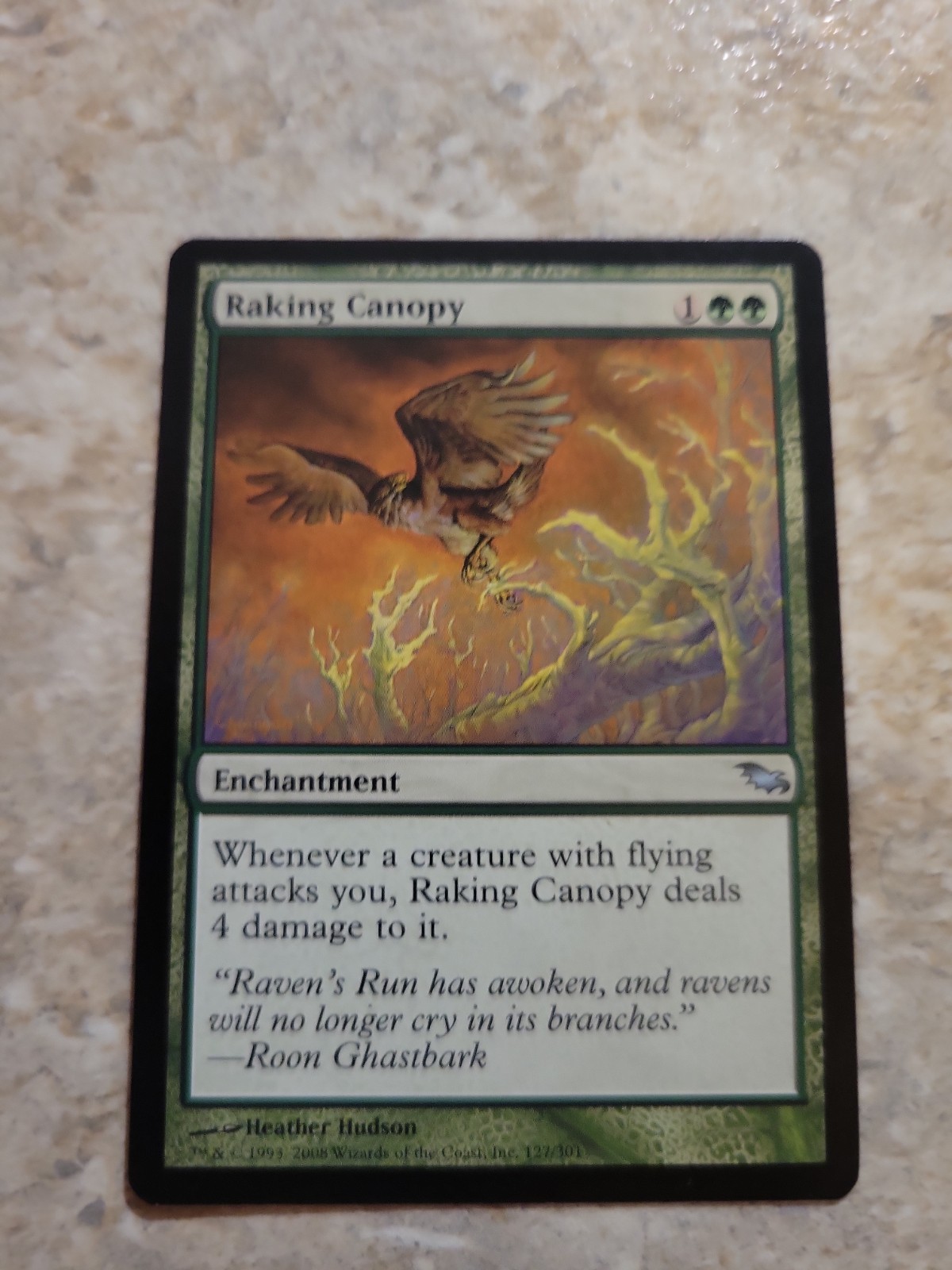 Raking Canopy Shadowmoor Magic the Gathering Vintage MTG Card Vintage Green EDH