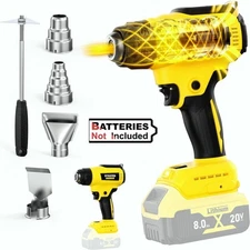 Cordless Heat Gun For Dewalt 20v Max Battery Fast Heating Soldering Hot Air Gun
