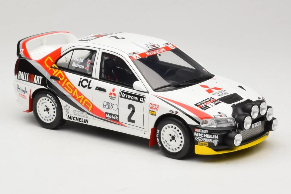 OT1192 Mitsubishi Carisma GT Group N2 White R. Burns RAC Rally 1997 Otto 1:18 - Immagine 4 di 4