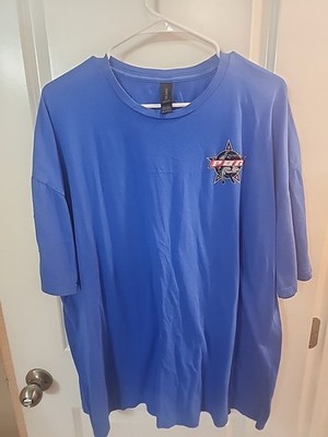 PBR Rodeo Clown Cowboy T-Shirt Size 3XL Blue Last Dance Tour 2023 Rare