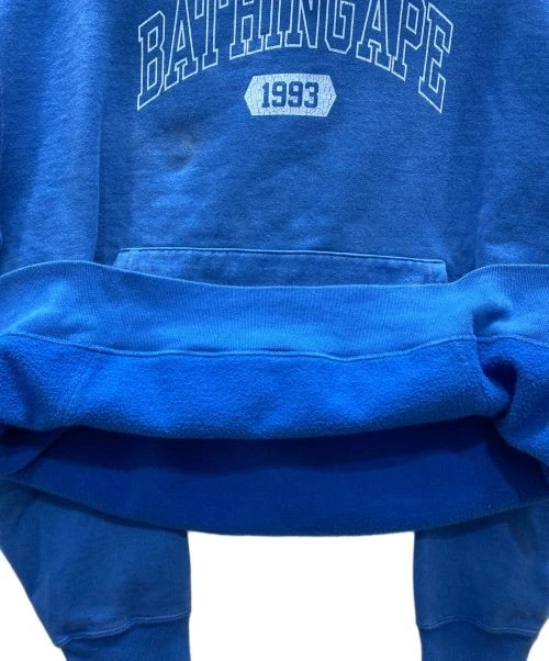 A BATHING APE (BAPE) Felpa con cappuccio pullover Ape Relaxed Fit comoda casual