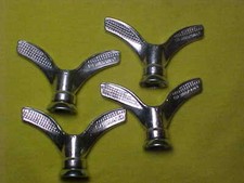 4 NOS Vintage Bicycle Wing Axle Nuts